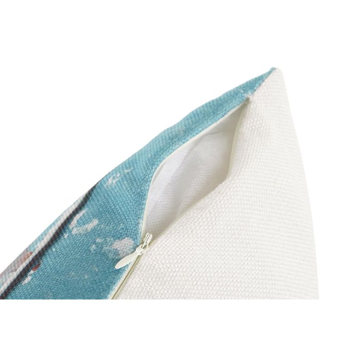 DKD Home Decor Cojín Mediterráneo Estilo Marino Faro Multicolor 50x50x12 cm - Pack 4 Unidades Poliéster con Cremallera Oculta 3 DKD Home Decor Cojín Mediterráneo Estilo Marino Faro Multicolor 50x50x12 cm - Pack 4 Unidades Poliéster con Cremallera Oculta 3