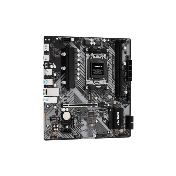 ASRock B650M-H/M.2+ Placa Base AMD B650 Socket AM5 DDR5 Micro ATX 3