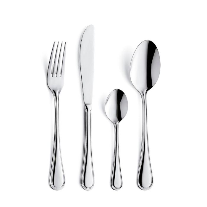 Amefa Caja 12 Cuchillos de Mesa Baguette Acero Inoxidable, 23.5 cm-2.5 mm 2