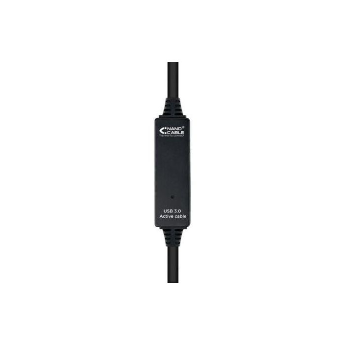 Nanocable 10.01.0313 Cable Alargador USB 3.0 con Amplificador para Larga Distancia - USB Macho a Hembra, 15m, Negro, 5Gbps 2 Nanocable 10.01.0313 Cable Alargador USB 3.0 con Amplificador para Larga Distancia - USB Macho a Hembra, 15m, Negro, 5Gbps 2