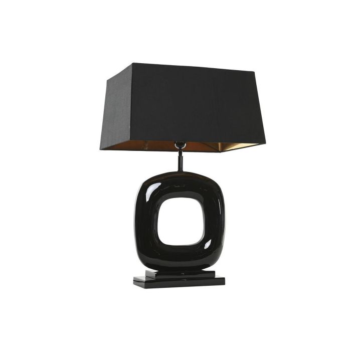 DKD Home Decor 1c25 Lámpara de Sobremesa Acero Patinado Negra E27 50W con Plafón Poliéster, 83x50x30 cm DKD Home Decor 1c25 Lámpara de Sobremesa Acero Patinado Negra E27 50W con Plafón Poliéster, 83x50x30 cm