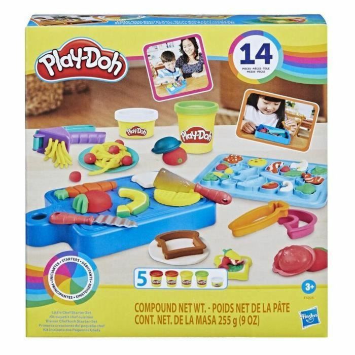 Play-Doh Little Chef's Kit, Masa para Modelar con 14 Accesorios de Cocina, Juguetes Preescolares