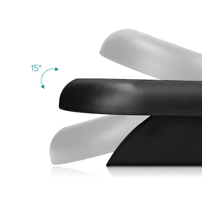 Q-connect Reposapiés de Plástico Ajustable en Altura con Superficie de Masaje y Ángulo Ajustable 448x90x325 mm 2 Q-connect Reposapiés de Plástico Ajustable en Altura con Superficie de Masaje y Ángulo Ajustable 448x90x325 mm 2