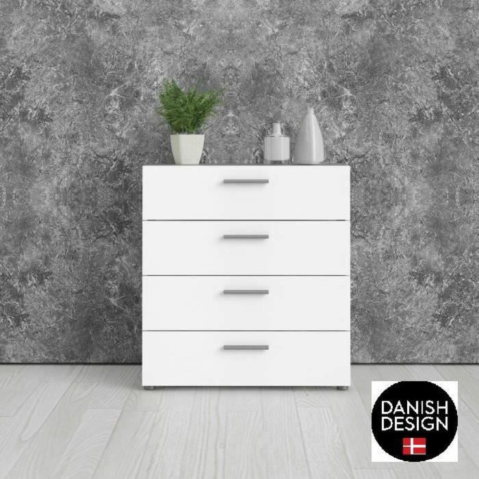 Cajonera Tvilum Blanco 70 x 40 x 75 cm 3