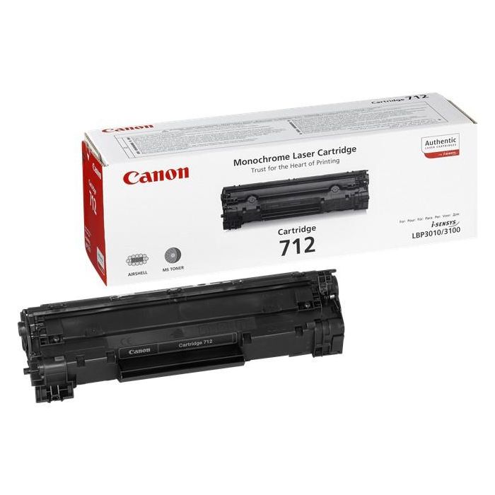 Canon Tóner Negro CRG 712 para LBP 3010/3100 - 1.500 Páginas