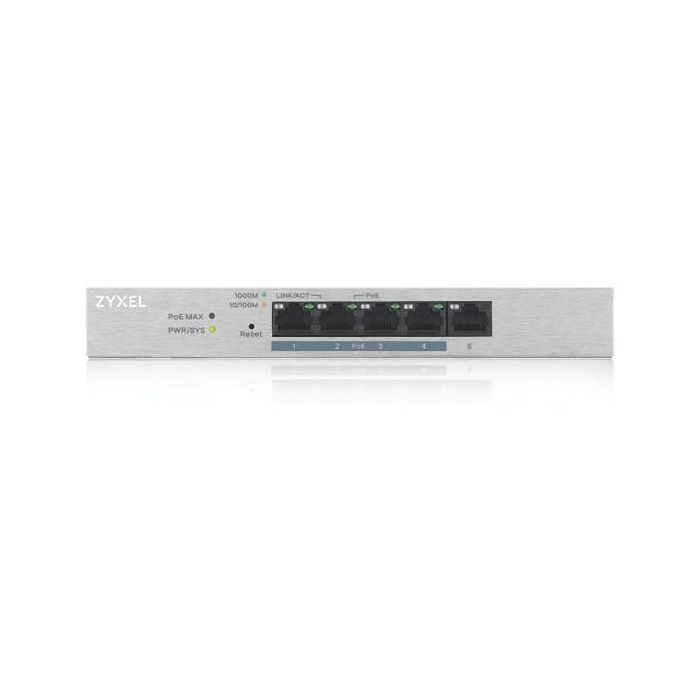 Zyxel GS1200-5HP v2 Switch Gestionado 5 Puertos Gigabit Ethernet con PoE 1 Zyxel GS1200-5HP v2 Switch Gestionado 5 Puertos Gigabit Ethernet con PoE 1