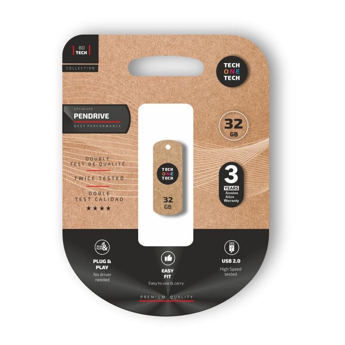 Tech One Tech Memoria USB Pro Smart Cliptech Pendrive 32 GB 0