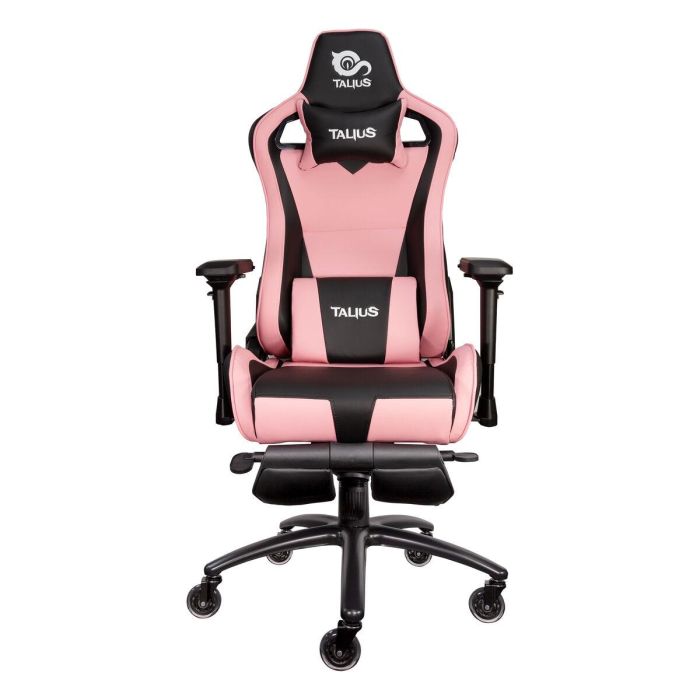 Talius silla Caiman V2 gaming negra/rosa reposapies, 4D, Frog, base metal, ruedas 75mm silicona, gas Talius silla Caiman V2 gaming negra/rosa reposapies, 4D, Frog, base metal, ruedas 75mm silicona, gas