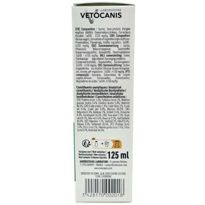 VETOCANIS Jarabe contra gusanos - 125 ml - Para perros y gatos 5 VETOCANIS Jarabe contra gusanos - 125 ml - Para perros y gatos 5