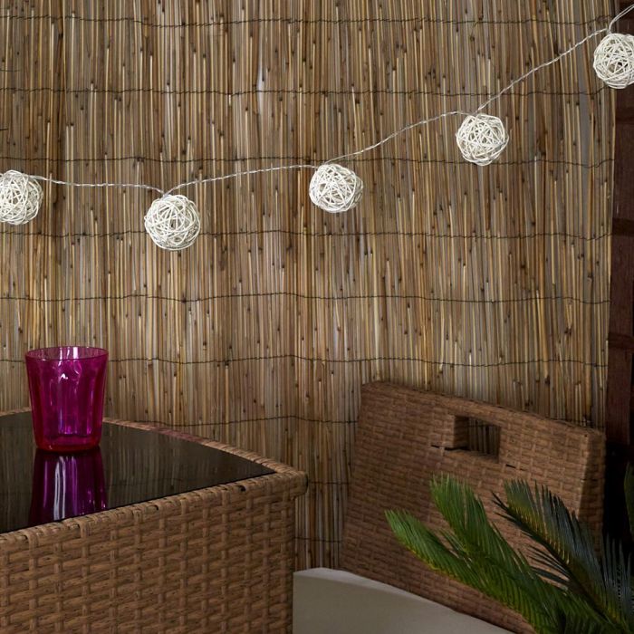 Home Deco Factory Guirnalda Solar Natural 165 cm ABS/Plástico 1