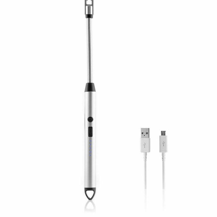 Pack Barbacoa Plegable de Acero Inoxidable para Carbón y Encendedor Eléctrico Recargable y Flexible InnovaGoods 15