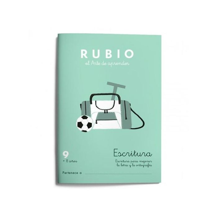 Cuaderno de escritura y caligrafía Rubio Nº9 A5 Español 20 Hojas (10 Unidades)