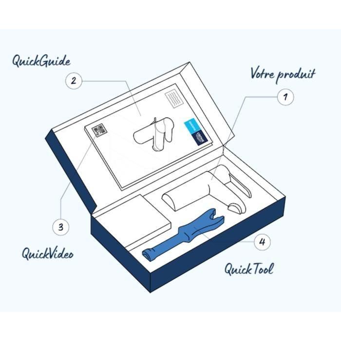 GROHE - Lavabo Monocommande Mequer - Tamaño M 2 GROHE - Lavabo Monocommande Mequer - Tamaño M 2