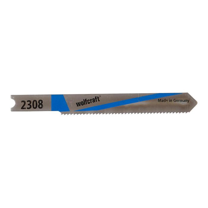 Wolfcraft Hojas de sierra de calar vástago en U HSS 52 mm, pack 2 unidades