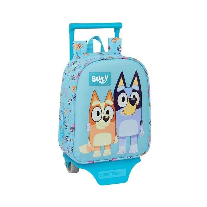 Mochila Escolar con Ruedas Bluey Azul cielo 22 x 27 x 10 cm 0 Mochila Escolar con Ruedas Bluey Azul cielo 22 x 27 x 10 cm 0