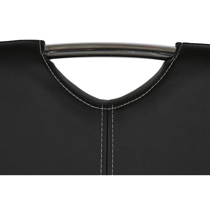 DKD Home Decor Silla de Comedor Moderna | Negro | Materiales: Metal, PU | Dimensiones: 59 cm (Ancho) x 45 cm (Profundo) x 102 cm (Alto) 5