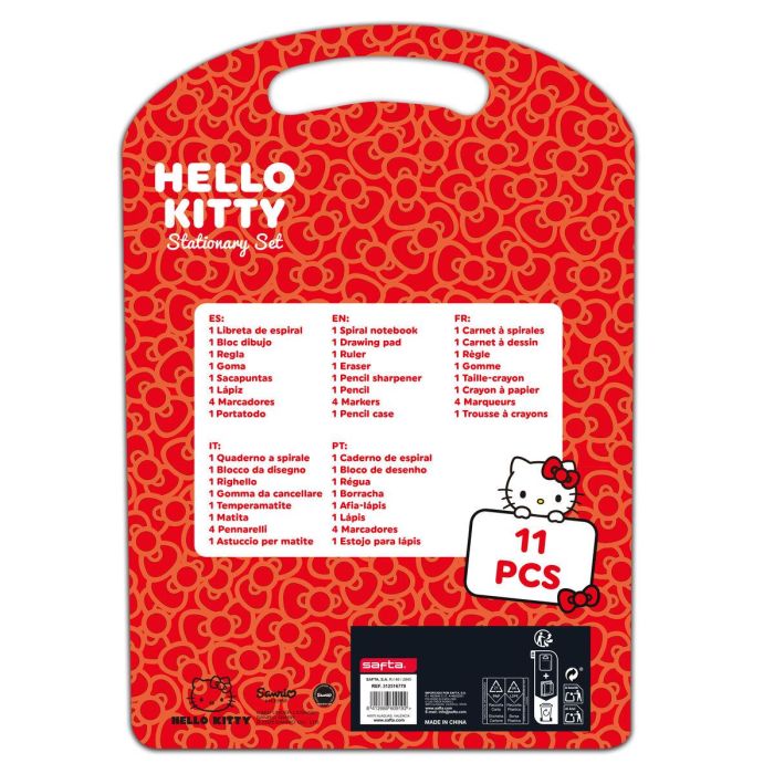 Portaminas Hello Kitty Iconic Blanco Rojo 1 Portaminas Hello Kitty Iconic Blanco Rojo 1