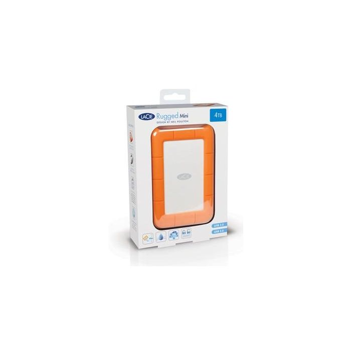 Lacie LAC9000633 Disco Duro Externo HDD Rugged Mini 4TB USB-C 6