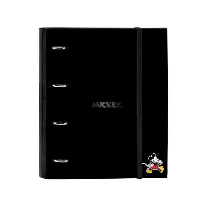 Carpeta de anillas Mickey Mouse Clubhouse Negro 27 x 32 x 3.5 cm 0 Carpeta de anillas Mickey Mouse Clubhouse Negro 27 x 32 x 3.5 cm 0