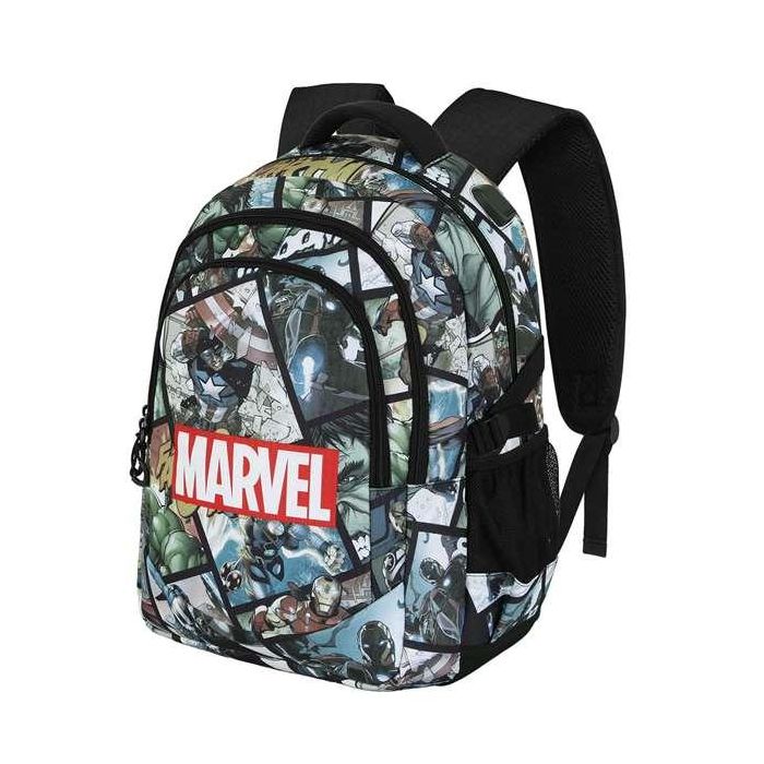 Karactermania Mochila Avengers Run. Plus Fan React 44x34x21 cm, 3 compartimentos, bolsillo para portátil, material Ripstop 0 Karactermania Mochila Avengers Run. Plus Fan React 44x34x21 cm, 3 compartimentos, bolsillo para portátil, material Ripstop 0