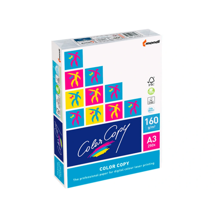Color copy Papel Multifuncion DIN A3 160 gramos Paquete 250 Hojas Blanco 2