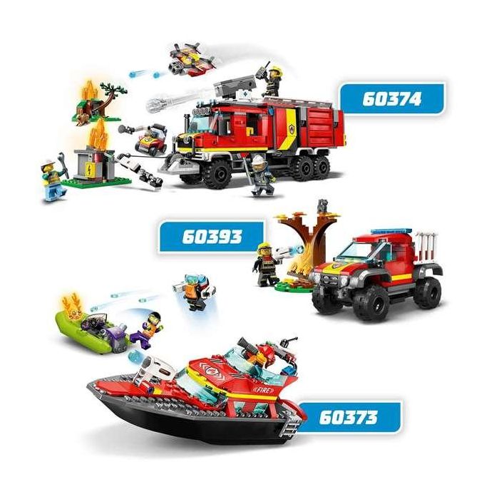 Juego de construccion lancha de rescate de bomberos lego city 5 Juego de construccion lancha de rescate de bomberos lego city 5