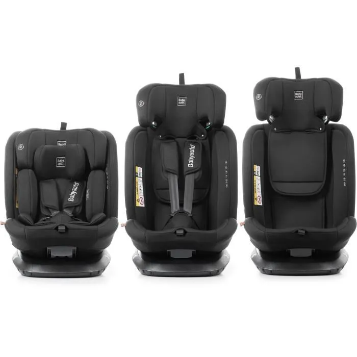 Babyauto Silla de coche ACROSS BAB8435593704172 Grupo 0/1/2/3 I-Size Isofix Giratoria Reclinable Reductor Negro 4