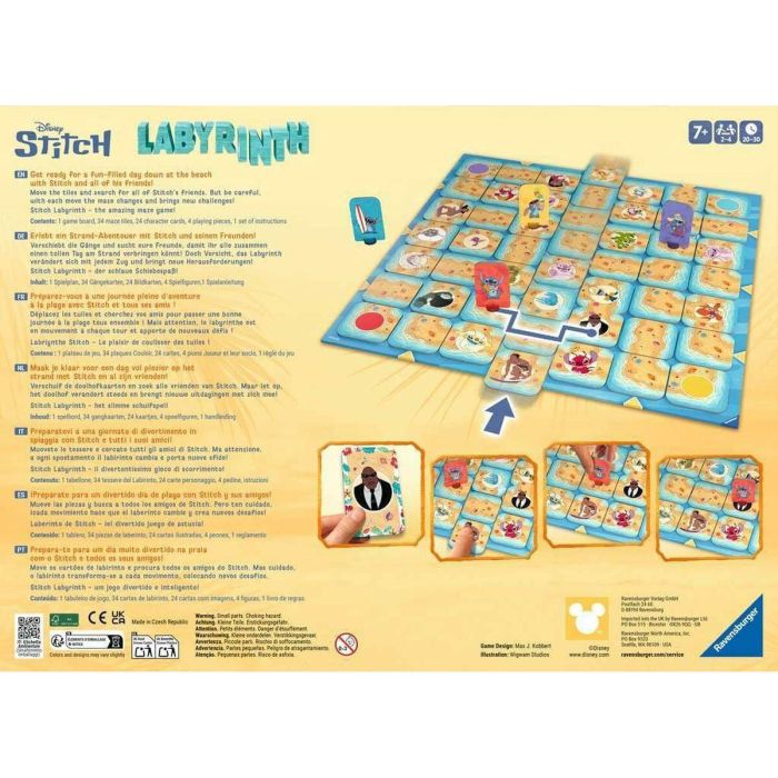 RAVENSBURGER Juego de Mesa Labyrinth Disney Stitch - 2-4 Jugadores, Edad +7 Años, 30 Minutos de Partida 3