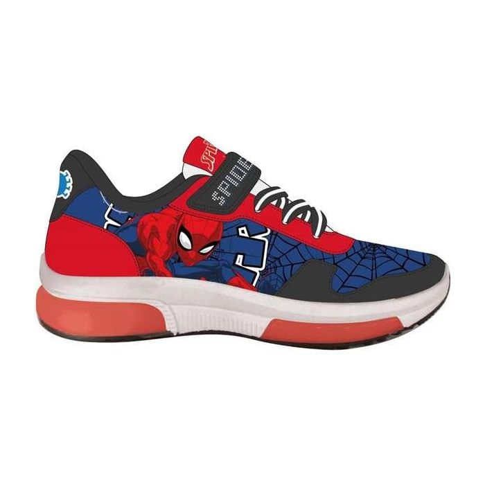 Deportiva suela pvc con luces spiderman t027 1