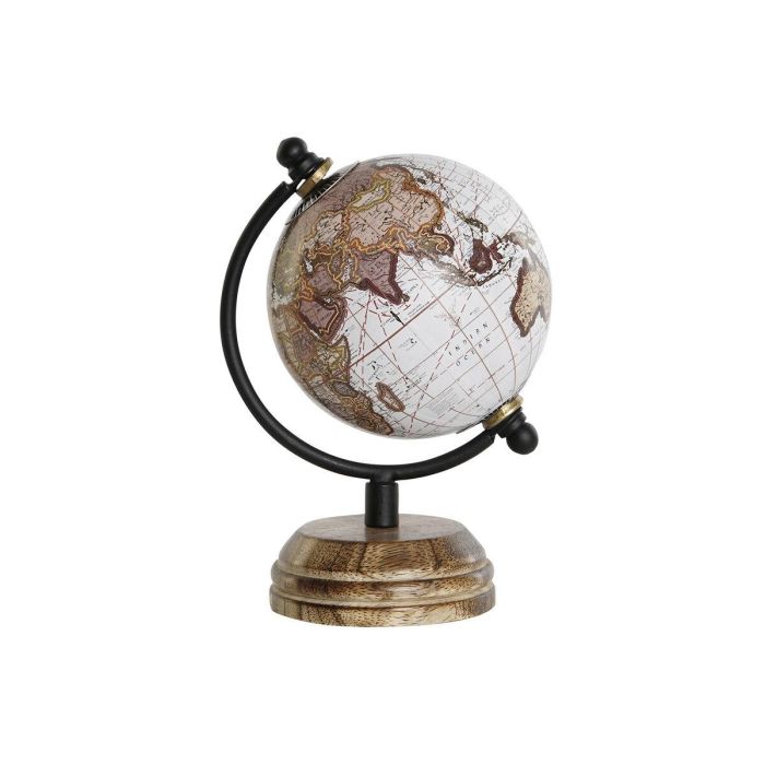 DKD Home Decor Globo Terráqueo Vintage Marrón Blanco de PVC y Metal, 9x13x8 cm 1 DKD Home Decor Globo Terráqueo Vintage Marrón Blanco de PVC y Metal, 9x13x8 cm 1