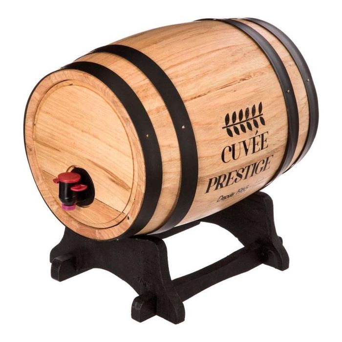 5Five Dispensador de vino en barril de madera 5.5l, 27x26.5x21.5cm 0 5Five Dispensador de vino en barril de madera 5.5l, 27x26.5x21.5cm 0