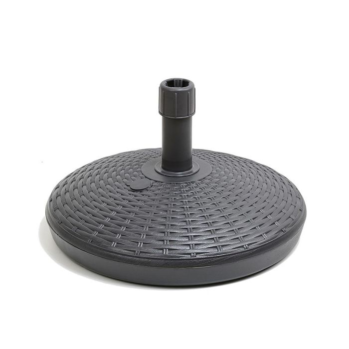 Soporte Parasol Poliresina Antracita 30 kg para Tubo Ø4,8 cm - Base Redonda Ø58x35 cm 0 Soporte Parasol Poliresina Antracita 30 kg para Tubo Ø4,8 cm - Base Redonda Ø58x35 cm 0