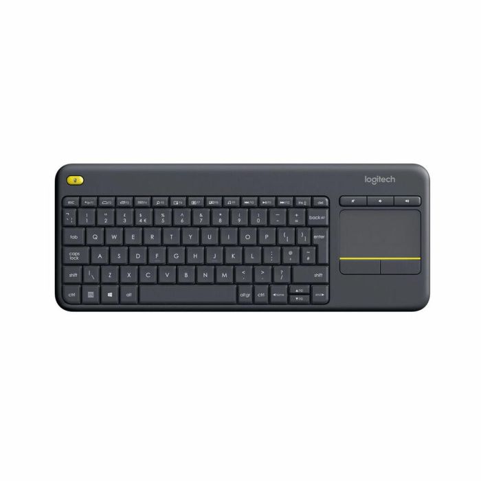Teclado Logitech K400 Plus Tv Negro Qwerty Español QWERTY 0 Teclado Logitech K400 Plus Tv Negro Qwerty Español QWERTY 0