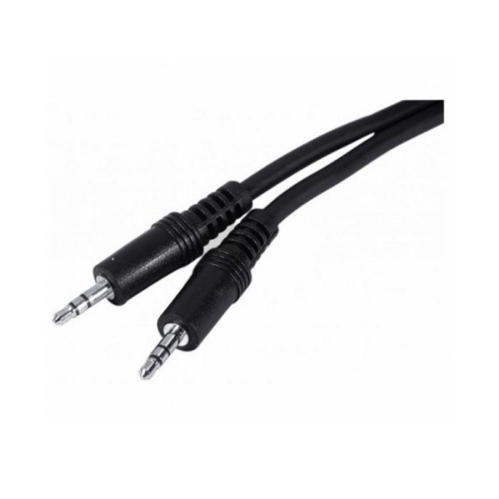 Cable Audio Jack (3,5 mm) 3GO 3.5 mm M-M 3m Negro 3 m