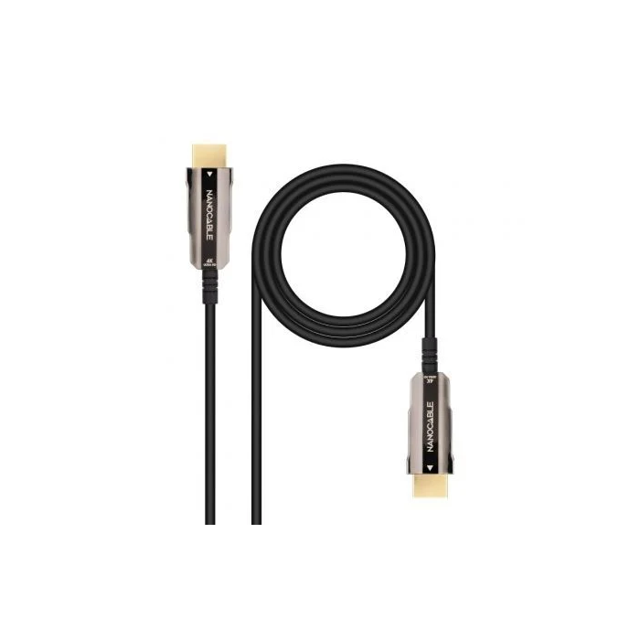 Nano Cable 10.15.2015 Cable HDMI 2.0 4K 60Hz 18Gbps 3D HDR ARC Unidireccional Macho a Macho 15m Negro