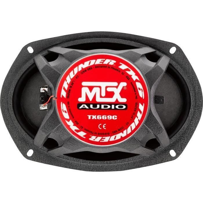 MTX TX669C Altavoces coaxiales 16x23cm 6x9 2 vías 120W RMS 4O chasis de aluminio tweeter de neodimio bobina domo de seda TSV TIL 2 MTX TX669C Altavoces coaxiales 16x23cm 6x9 2 vías 120W RMS 4O chasis de aluminio tweeter de neodimio bobina domo de seda TSV TIL 2