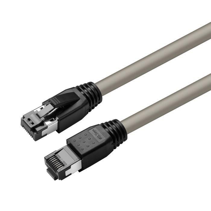 MicroConnect CAT8.1 S/FTP 0,25m Grey LSZH Shielded Network Cable, AWG 24 MicroConnect CAT8.1 S/FTP 0,25m Grey LSZH Shielded Network Cable, AWG 24