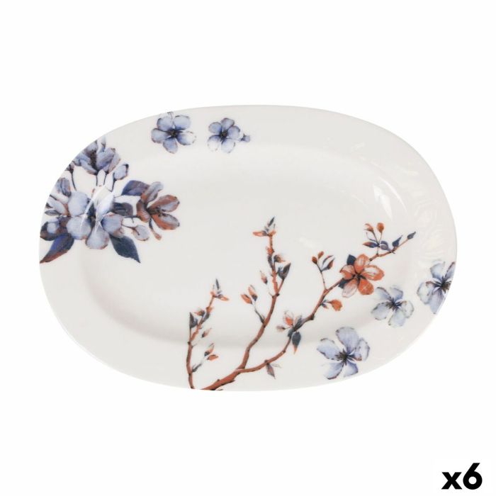 Bandeja de Aperitivos Toscana Flores Ovalado 27 x 7 x 1,5 cm (6 Unidades) Bandeja de Aperitivos Toscana Flores Ovalado 27 x 7 x 1,5 cm (6 Unidades)