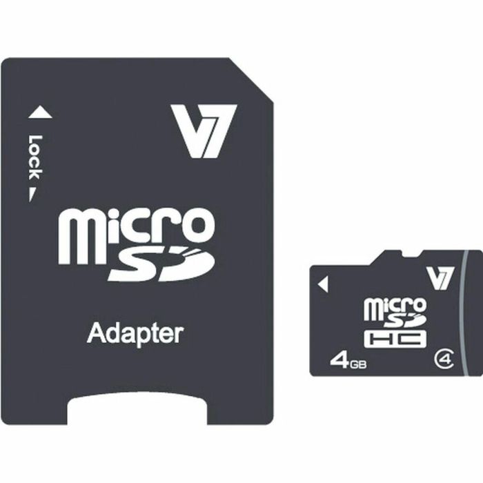 Tarjeta Micro SD V7 VAMSDH4GCL4R-2E 4 GB 1