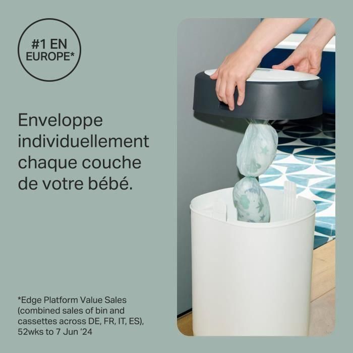 Tommee Tippee FFP Contenedor de Pañales Twist & Click para Aislamiento de Olores, Envoltura Individual, 98% Plástico Reciclado, Blanco 1 Tommee Tippee FFP Contenedor de Pañales Twist & Click para Aislamiento de Olores, Envoltura Individual, 98% Plástico Reciclado, Blanco 1