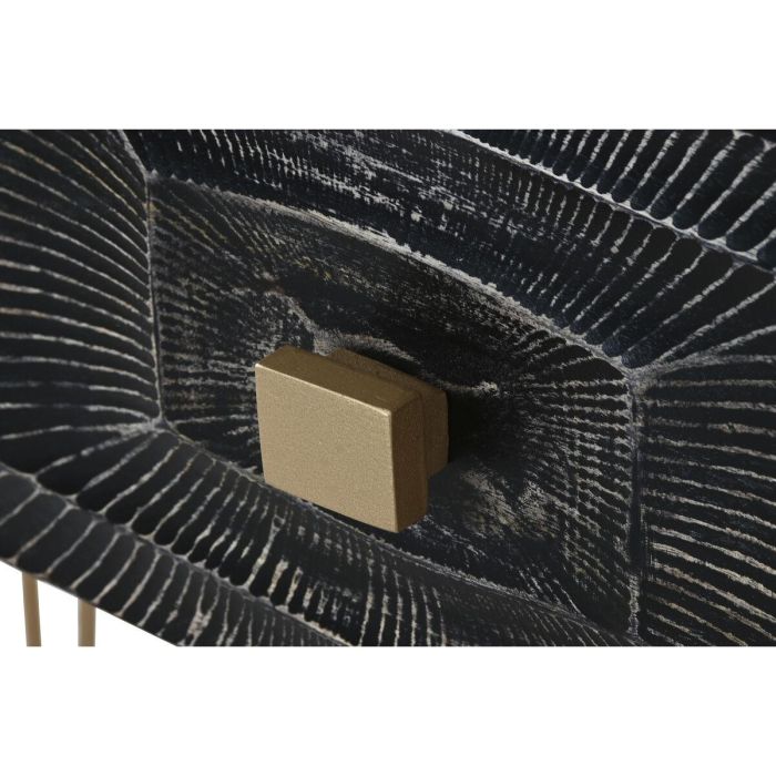 Consola Colonial DKD Home Decor Negro Dorado 38 x 76 x 120 cm 3 Consola Colonial DKD Home Decor Negro Dorado 38 x 76 x 120 cm 3