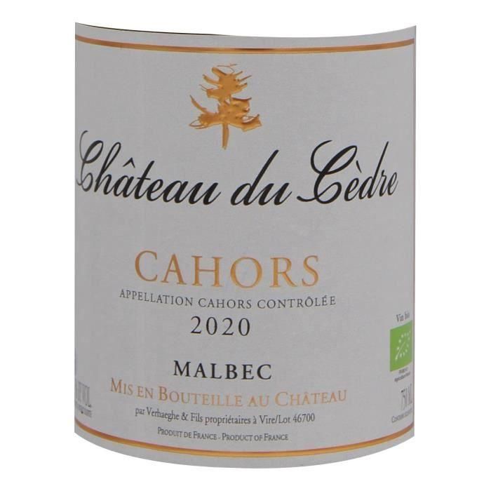 Château du Cedre 2020 Cahors Malbec - Vino tinto del Suroeste - Ecológico 1