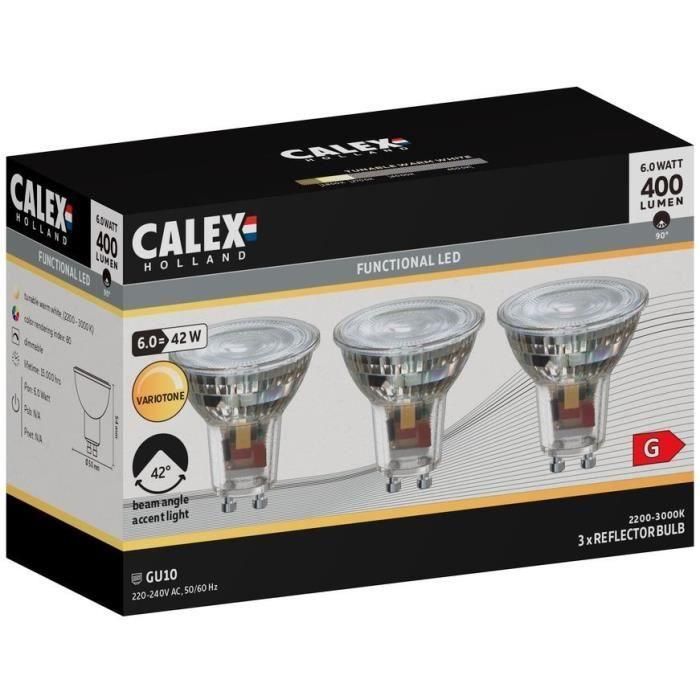 Bombilla LED Calex Blanco G 6 W (3000K) 1