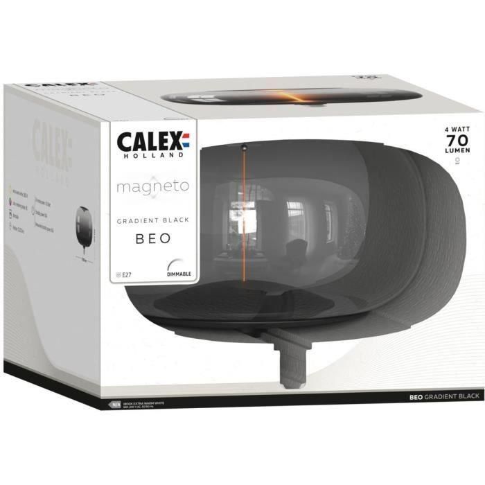 Bombilla LED E27 - CALEX - MAGNETO BEO - Filamento flexible - 4 W - 70 lm - 1800 K - Regulable - Negra 1