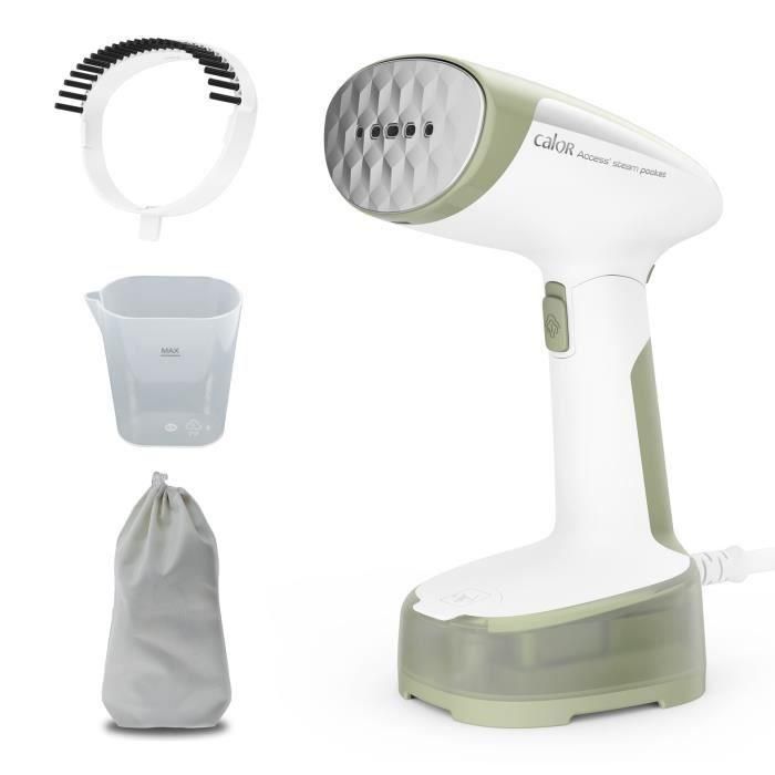 Calor DT3053C0 Vapor, 1300 W, 20 g/min Flojo de vapor, calefacción en 15 segundos, todo tipo de telas, bolsillo de vapor de acceso, verde Calor DT3053C0 Vapor, 1300 W, 20 g/min Flojo de vapor, calefacción en 15 segundos, todo tipo de telas, bolsillo de vapor de acceso, verde