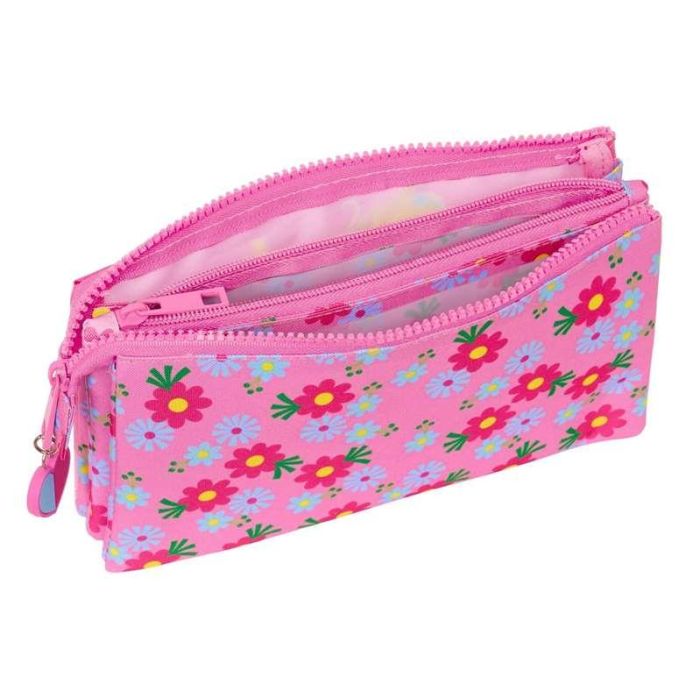 Portatodo Triple Trolls Rosa 22 x 12 x 3 cm Portatodo Triple Trolls Rosa 22 x 12 x 3 cm