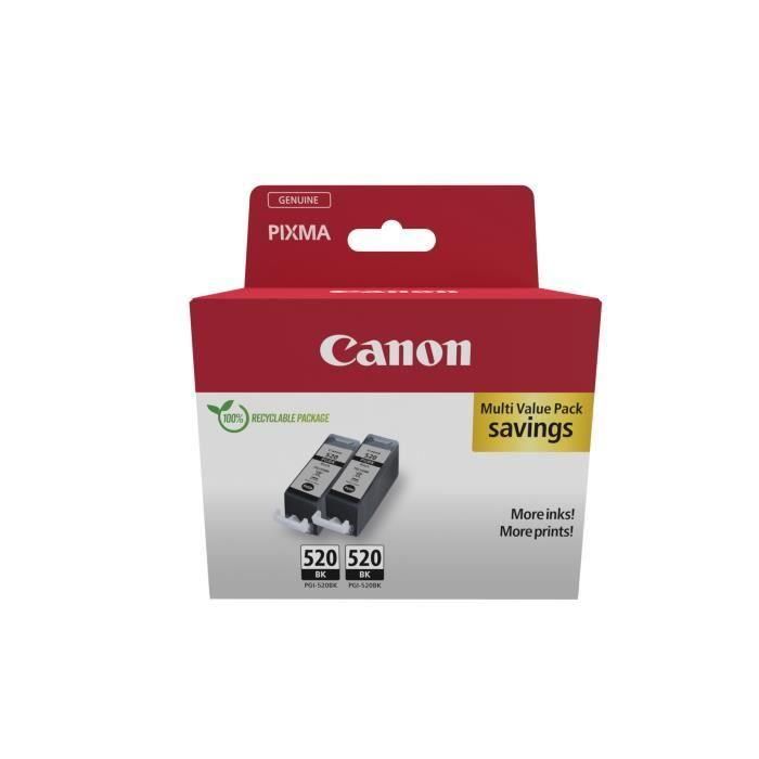 Pack de 2 cartuchos de tinta negra - CANON - PGI-520