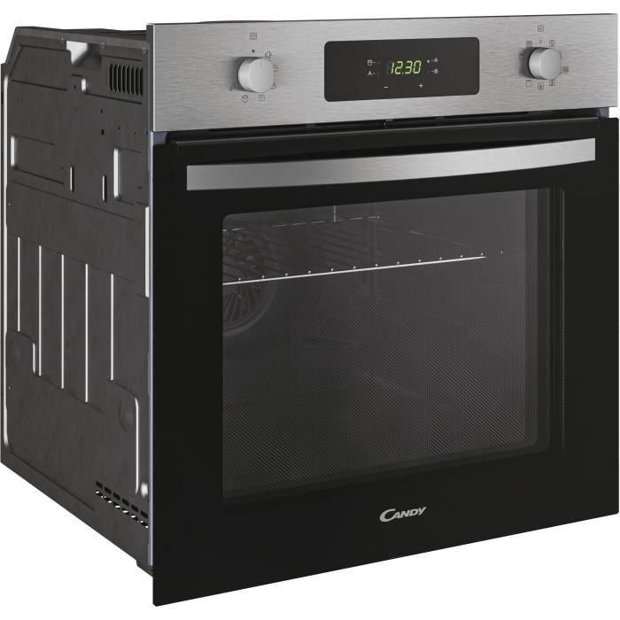 Horno de pirólisis - calor giratorio CANDY FICD X676 - Acero inoxidable y negro - Clase A 1 Horno de pirólisis - calor giratorio CANDY FICD X676 - Acero inoxidable y negro - Clase A 1