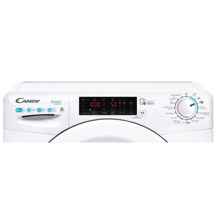 CANDY CSWS4128TWME - Lavadora secadora frontal - Lavar 12 kg / Secar 8 kg - 1400 rpm - Clase A - Blanco 3 CANDY CSWS4128TWME - Lavadora secadora frontal - Lavar 12 kg / Secar 8 kg - 1400 rpm - Clase A - Blanco 3