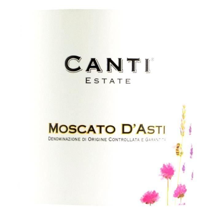 Canti 2018 Moscato d'asti - Vino blanco de Italia 1